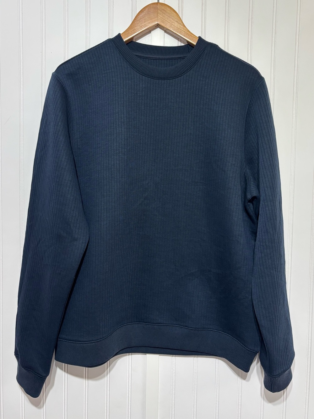 Marine Layer Corbet Quilted Crewneck Navy Men’s Size Medium